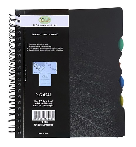 Subject book with part - a4,