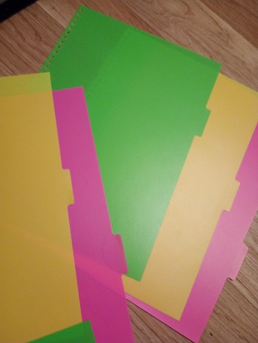 Plastic notebook dividers - a4,
