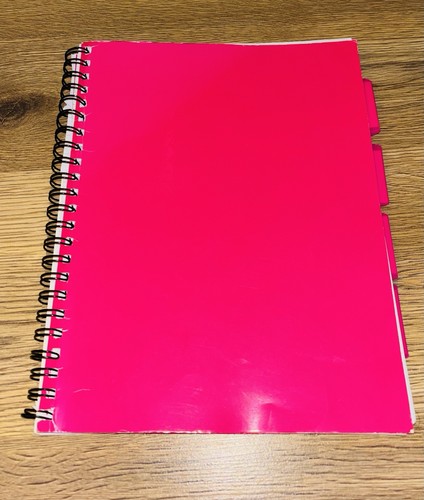 Wilko project book pink - a4,
