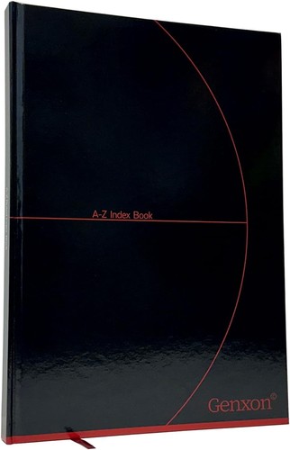 Indexed notebook hardback - a4,