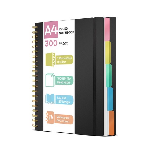 Notebook with dividers 300 - a4,