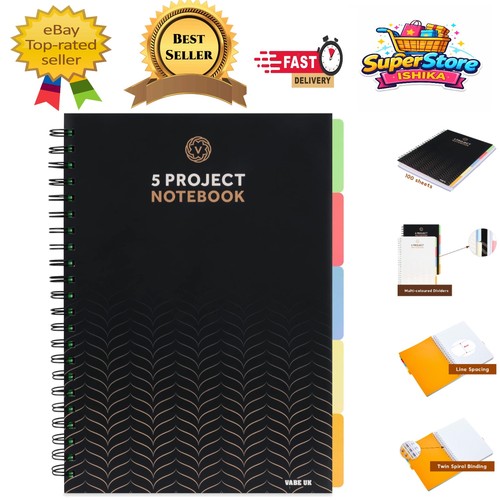 Elegant project notebook - a4,