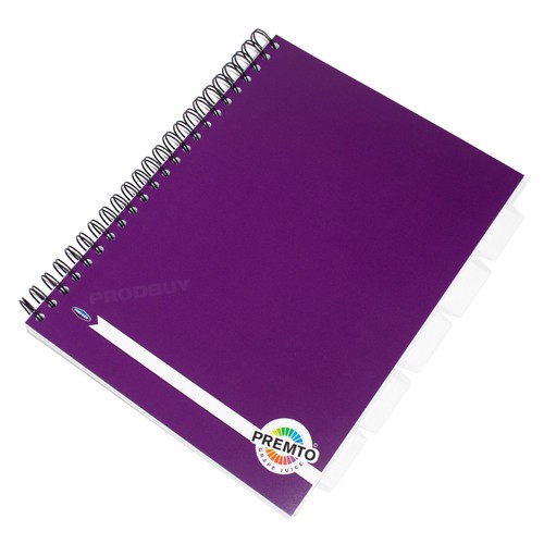 Purple project book with - purple,