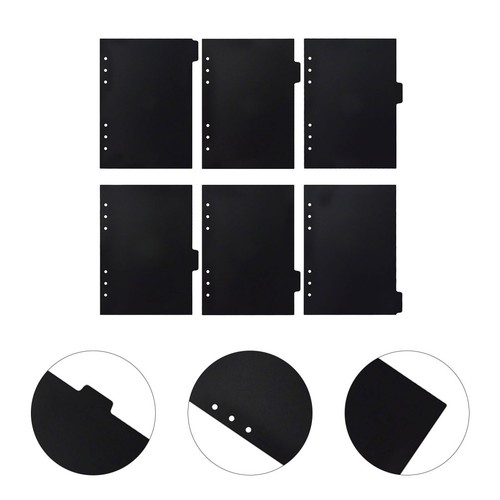6pcs notebook dividers - dividers, colored