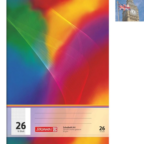 Modern exercise notebook - a4,