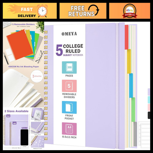 Lined notebook with - a4,