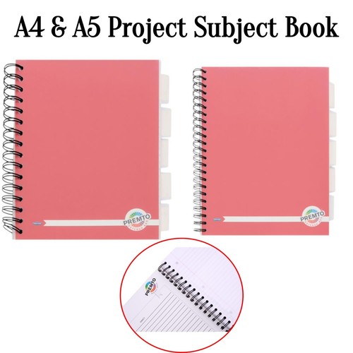 Project subject notebook - a4/a5,