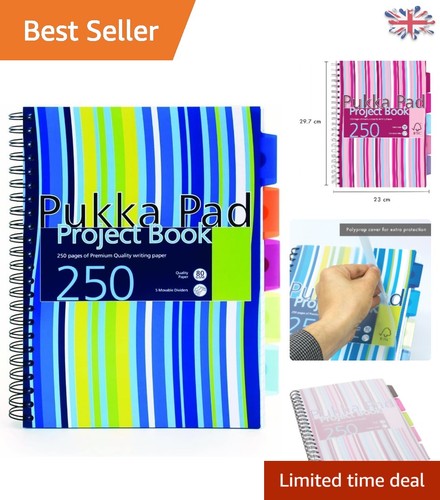 Wirebound project notebook - a4,