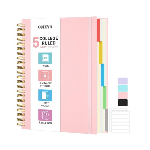 Pink notebook replacement - notebook,