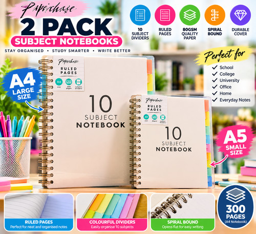 Pack subject notebooks - notebooks, &