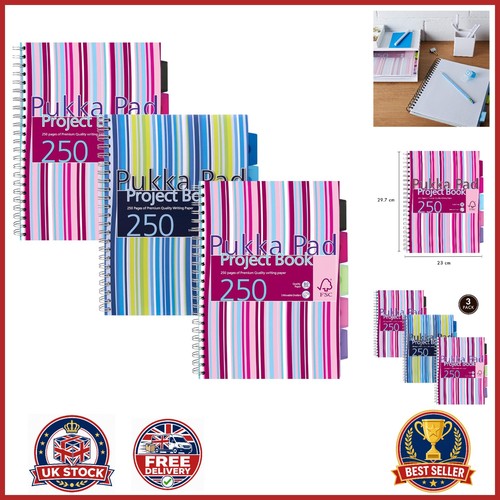 Pack stripes notebooks - 3,